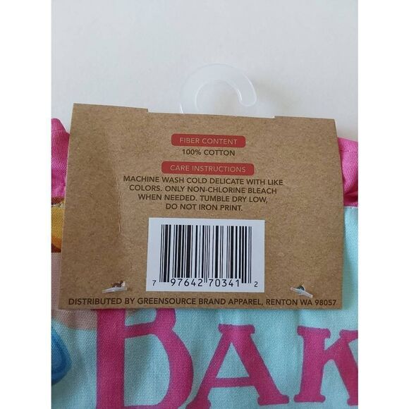 Pantry Apron New Turquoise and Pink - Picture 6 of 6